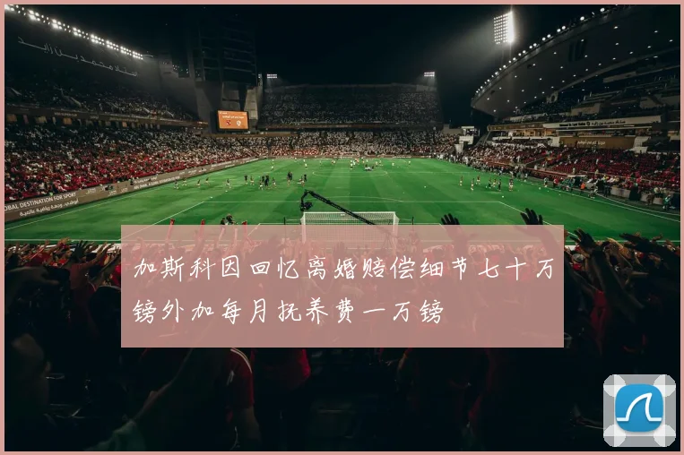 加斯科因回忆离婚赔偿细节七十万镑外加每月抚养费一万镑